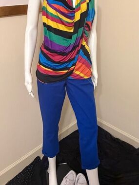 Calvin Klein Cobalt Royal Blue Cropped Skinny Pants - 29/8